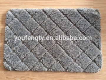 Polyester microfiber bath rug