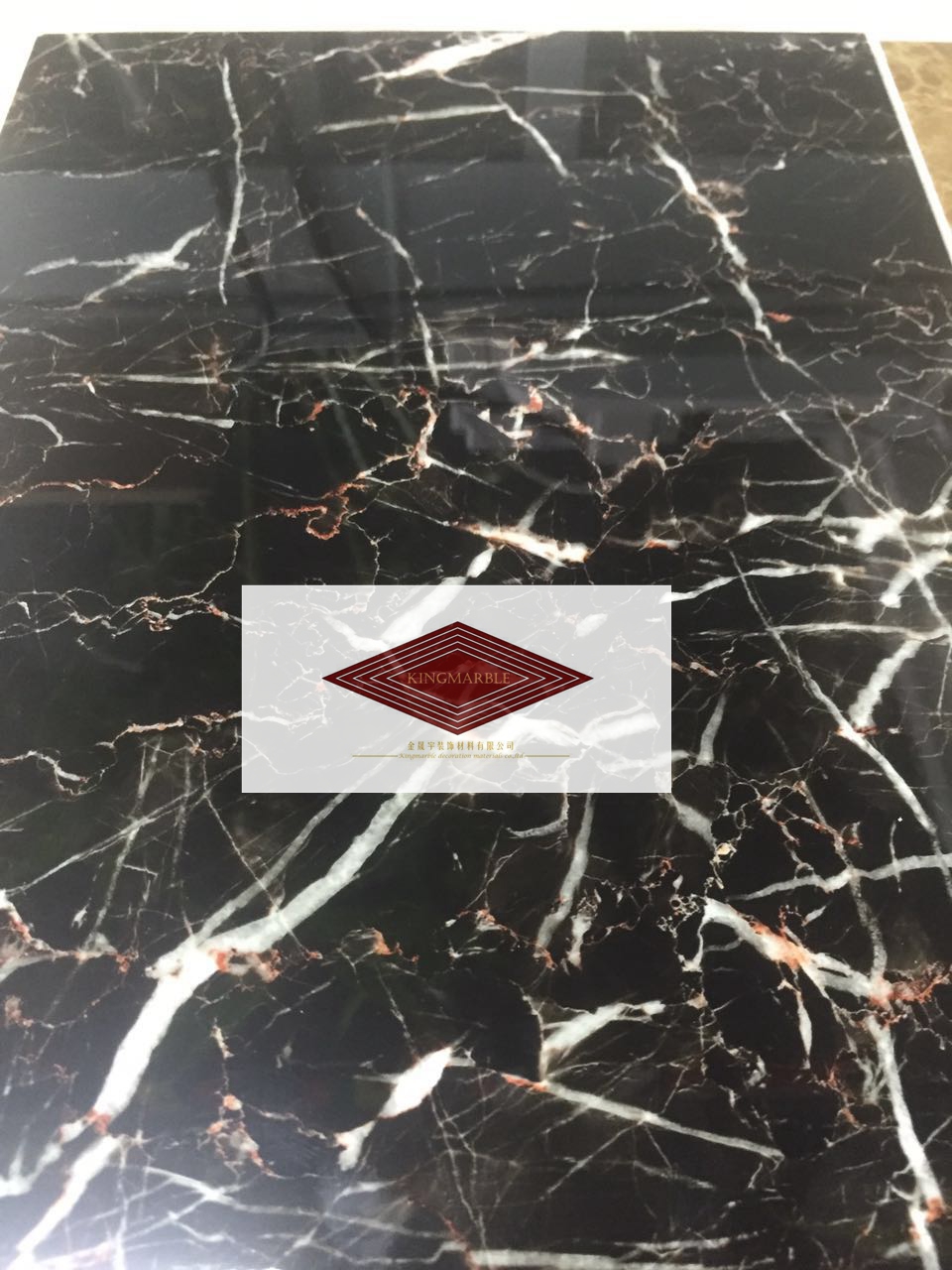 The new decoration materials pvc marble uv sheet