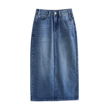 Summer 2024 Retro Classic Blue Denim Skirt