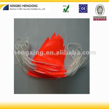 triangle pennant flag with rope