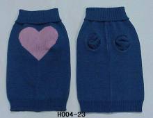 Pink heart design dog clothes