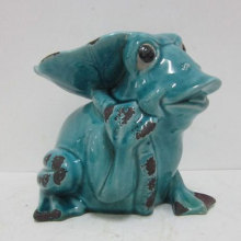 CERAMIC FROG GARDEN DECOR