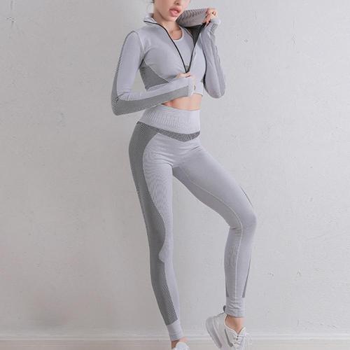 Enweghị nsogbu Leggings Ogologo ọkpa Yoga Sets For Women