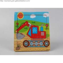 Wooden Engineering Car Puzzle