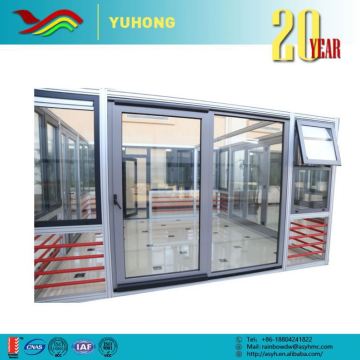 Entry Showroom Door Bathroom Tempered Glass Inserts