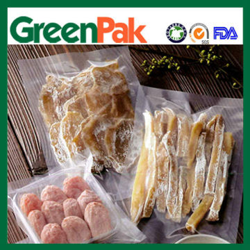 clear meat frozen vacuum pouches packaging