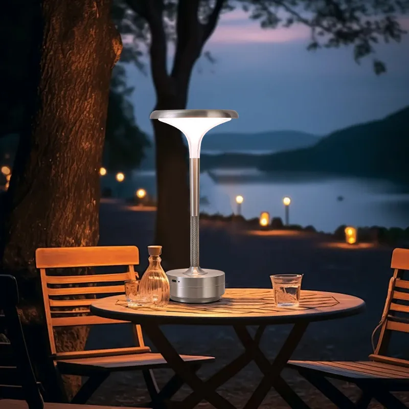 Modern Touch-Control Ambient Lamp for Cafes and Restaurants