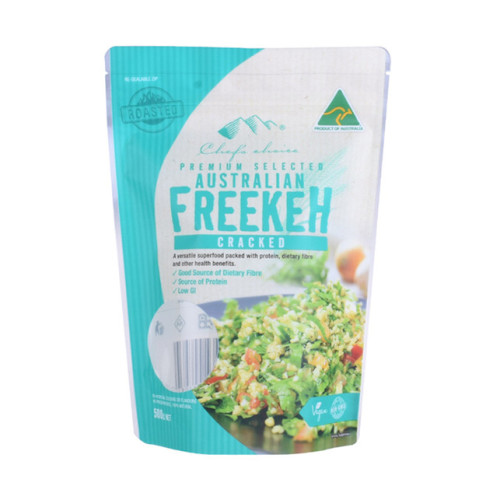 Plastic cashew packaging bag with window