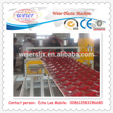 pvc corrugated sheet extruder/pvc transparent corrugated sheet