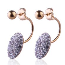 Diamond earrings Round Earrings Gemstone Crystal Earrings