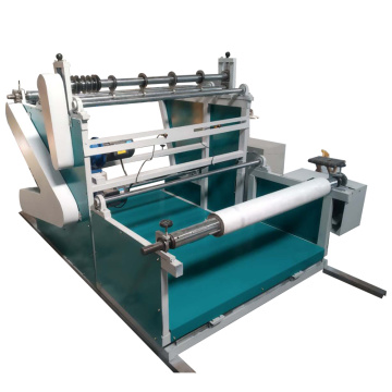 Meltblown fabric slitting and rewinding machine