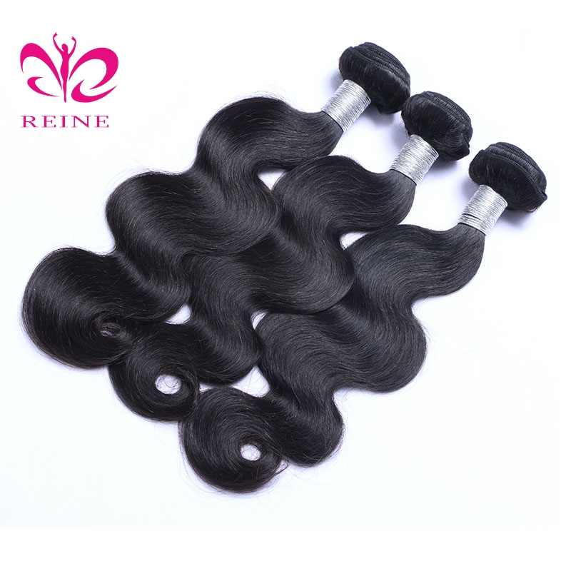 REINE 100% Human Hair Extensions Natural Color Indian Human Hair Weave Bundles Remy Hair weaving For Women