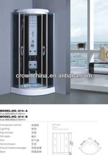 2014 new design steam shower cabinet apollo massage