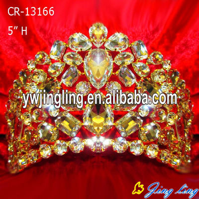 Gold Color Pageant Crown