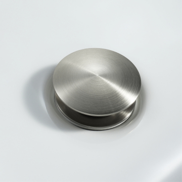 Brushed drainage pipe pop-up drain with overflow hole