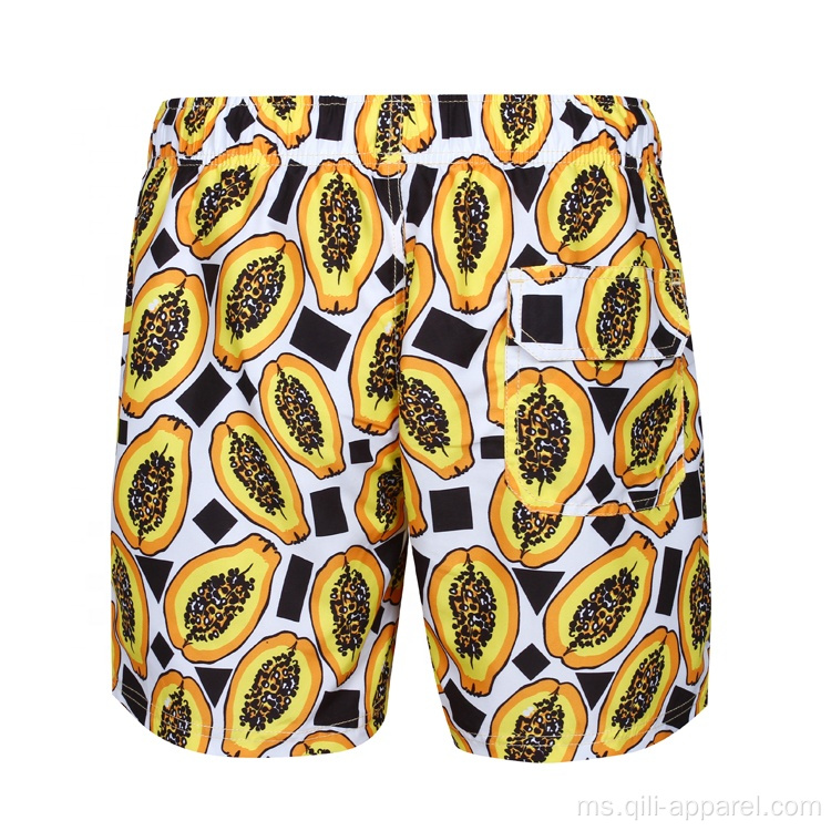 Print Swim Wholesale Board Shorts Beach dengan Pocket