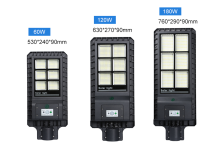 180W All-in-one Solar Street Light In Rural Road