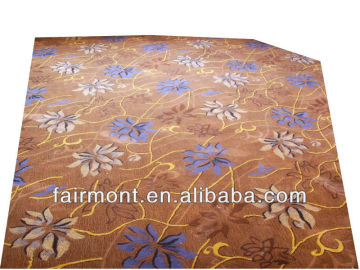 Patchwork Hand Hooked Hand Carved Aubusson Rugs 001