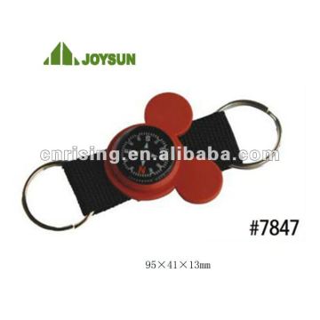 keyring compass with strap and keyring (item# 7847)