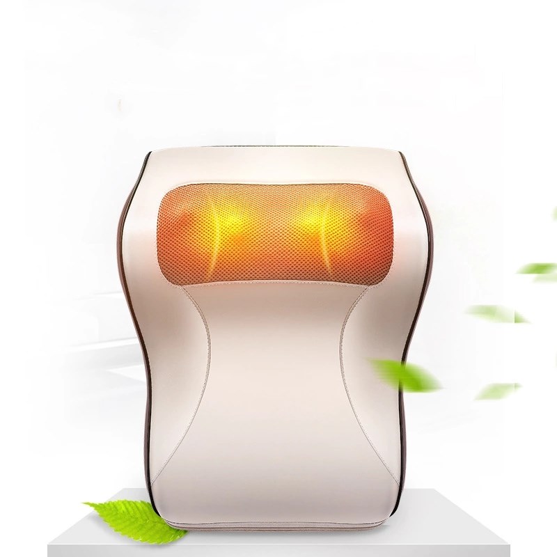 JW Factory Hot Sale Waist Neck Shoulder Massager Car Home Office Leg Massage Cushion Neck Pillow Waist Hot Massager