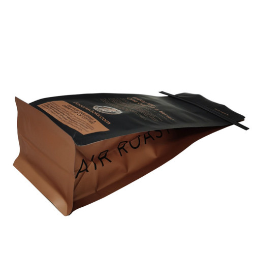 2LB Kraft Paper Tin-tie torebki z kawą