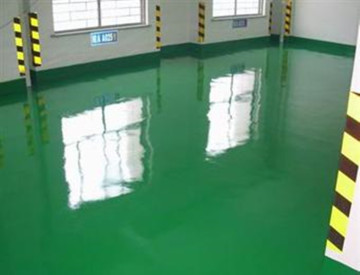 Green two-component epoxy coating floor