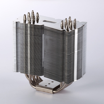 Customized Copper pipe Heatsink Bonded Folded Fin