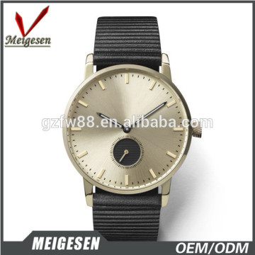 Classic Matte champagne gold watch quartz Japan wristwatches men custom logo