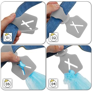 Silicone Hands Free Dog Poop Bag Holder