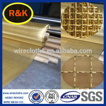 Decorated copper mesh for wall