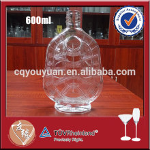Liquor packing 600ml animal shape mould for glass bottle