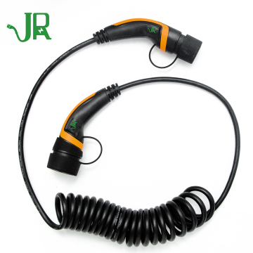 32A 3phase electric vehicle Charging Spiral Cable