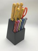 13pcs colored handle knife set