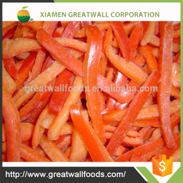 Frozen wholesale red pepper strips