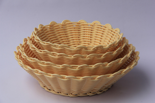 PP rattan basket for fruit storage