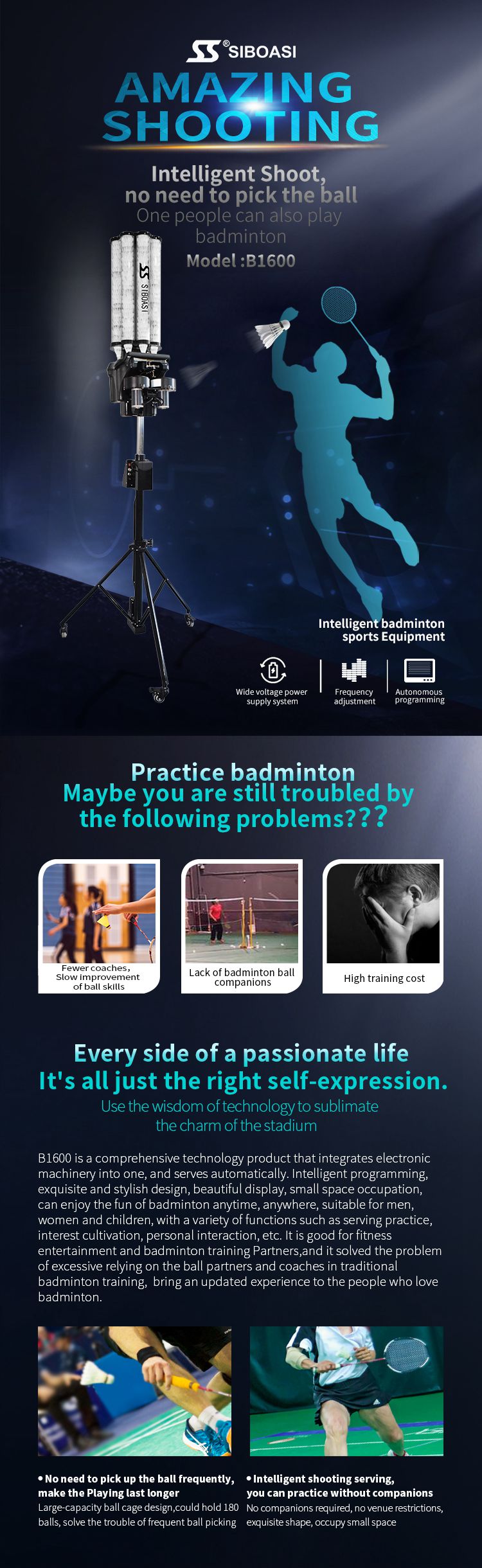 Ηλεκτρονικά εξαρτήματα που χορδών για τένις και ρακέτες συμβολοσειρά Universal Siboasi Αυτόματη τιμή Badminton Μηχανή