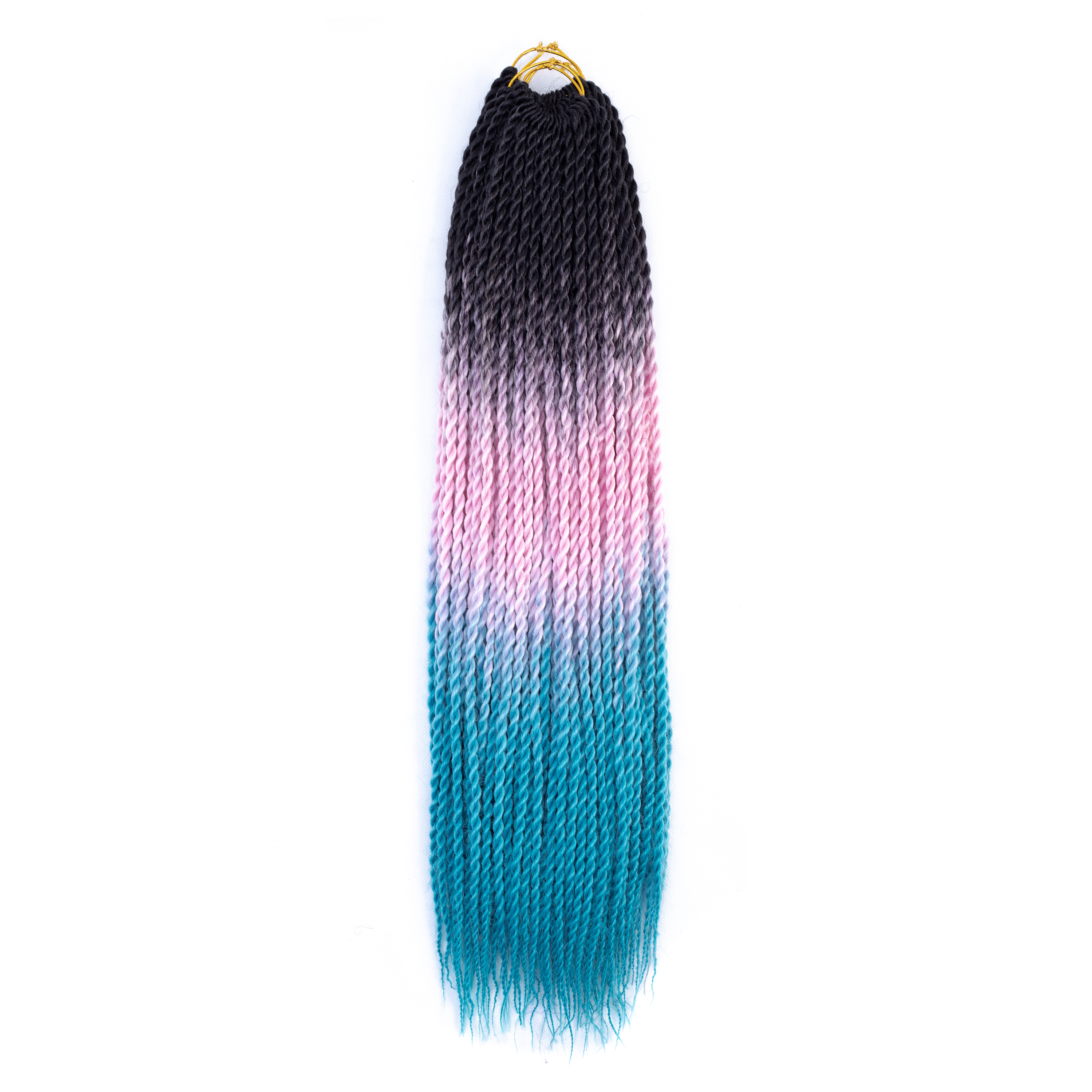 MYZYR 20 Inch Braiding Hair Extensions Jumbo Crochet Braids Synthetic Hair style 100g/Pc Pure Blonde Pink Green