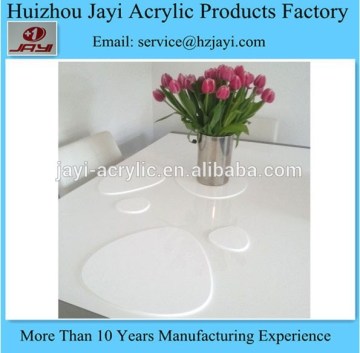 Factory wholesale custom made acrylic dining table mat/plastic table mat
