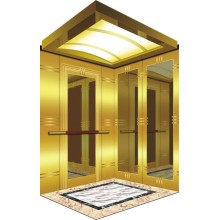 Sala de máquinas ascensor de pasajeros con ascensor de lujo de coches de decoración de China para las suites