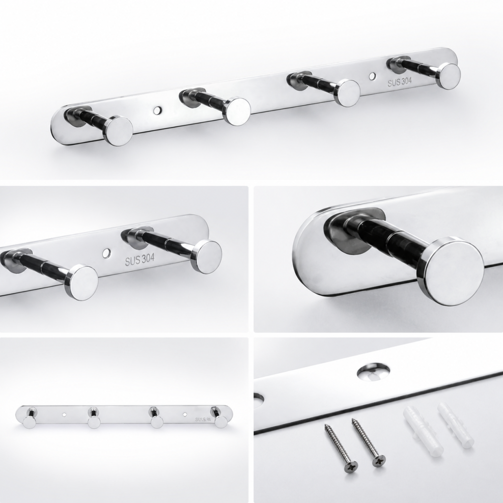 Toalheiro de hardware montado na parede Wall Mounted Hardware Towel Rack