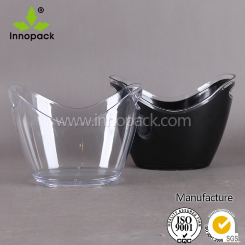 Transparent/clear Acrylic ice bucket champagne cooler bucket wholesale