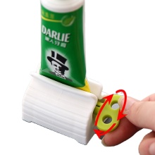 Plastic Rolling Tube Toothpaste Squeezer Holder Stand Bathroom Dispenser