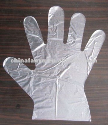 plastic PE disposable transparent clear glove