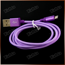 Shenzhen USB Cable Wire Line for Samsung/ HTC Micro to USB Cable v8 Steel Mesh Wire USB Cable