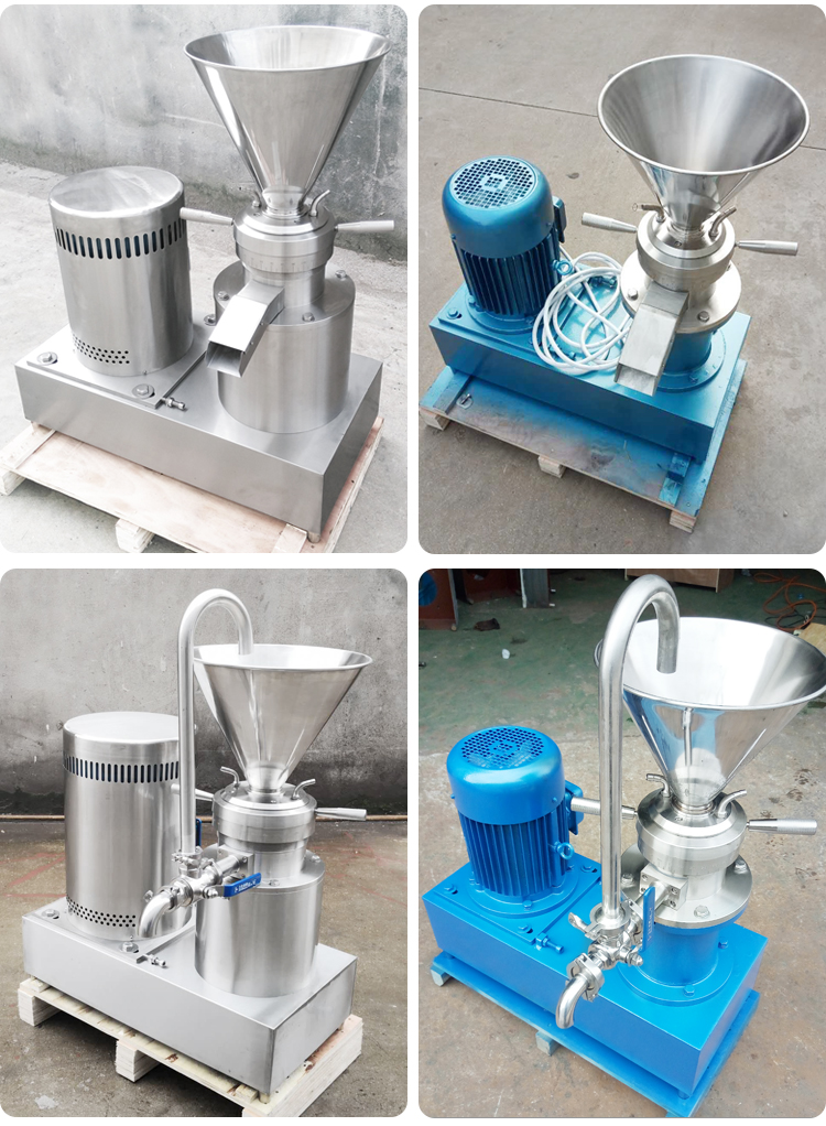 Stainless Steel Vertical Colloid Mill For Ketchup Chili Sauce Sesame Peanut Butter Making Machine