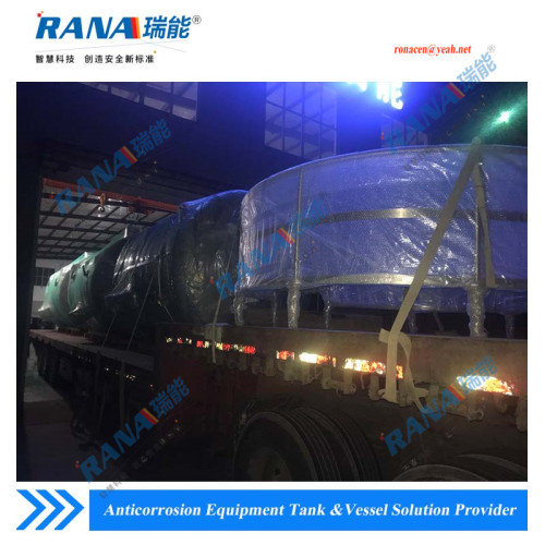 Steel Lined F4 Sheet Chemical Acid storage tank