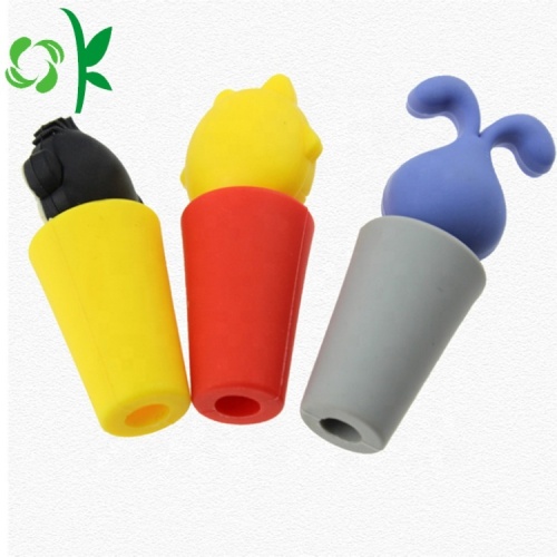 Food Grade Silicone Lovely Design Botol Anggur Stopper