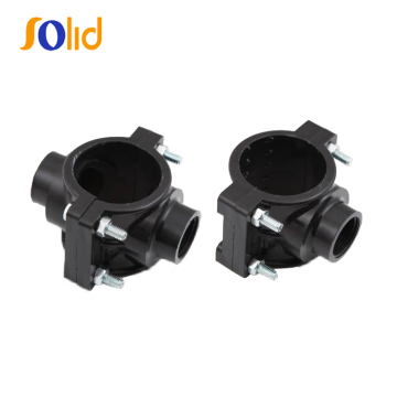 PP Clamp Saddle Double Outlet Saddle (Galvanized) Bolt & Nut