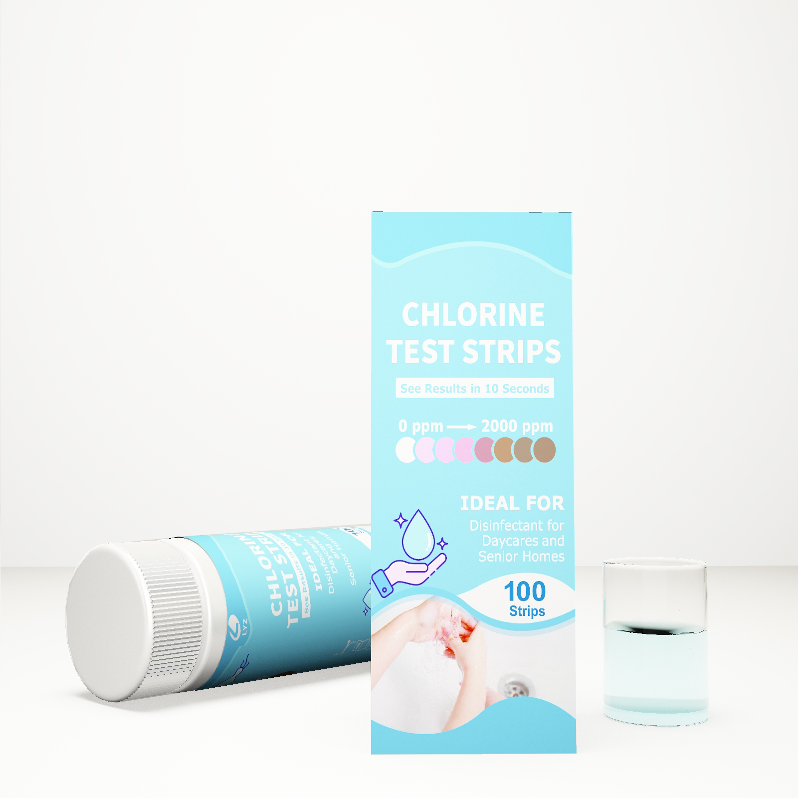 Water Chlorine Test Strips Water Test Kits, High Quality Water Chlorine ...