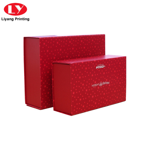 Magnetic Book Shaped Christmas Cardboard Paper Gift Box